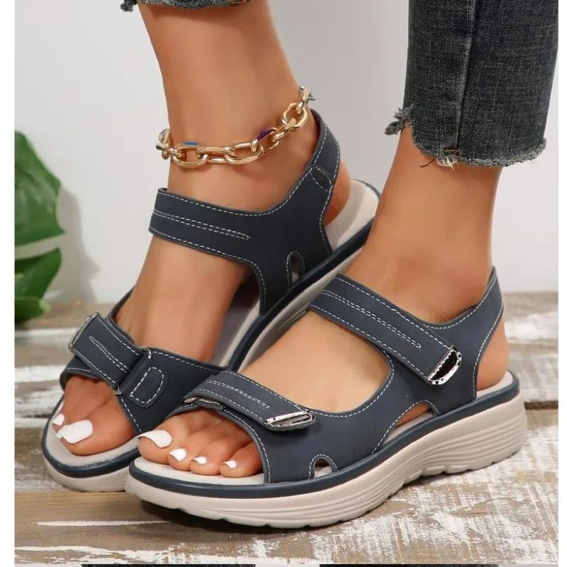 Rue Collection | Women's Sandals with Orthopedic Cushioning | Adjustable Comfort for Everyday Wear