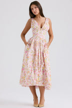 Saffron | Women's Summer Dress with Flattering Silhouette | Elegant Comfort for Weddings and Parties