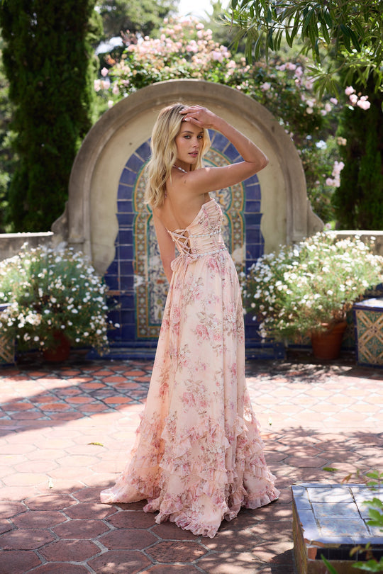 Scarlette Collection | Women's Dress with Elegant Halter Neckline | Flattering Gown for Wedding Guests
