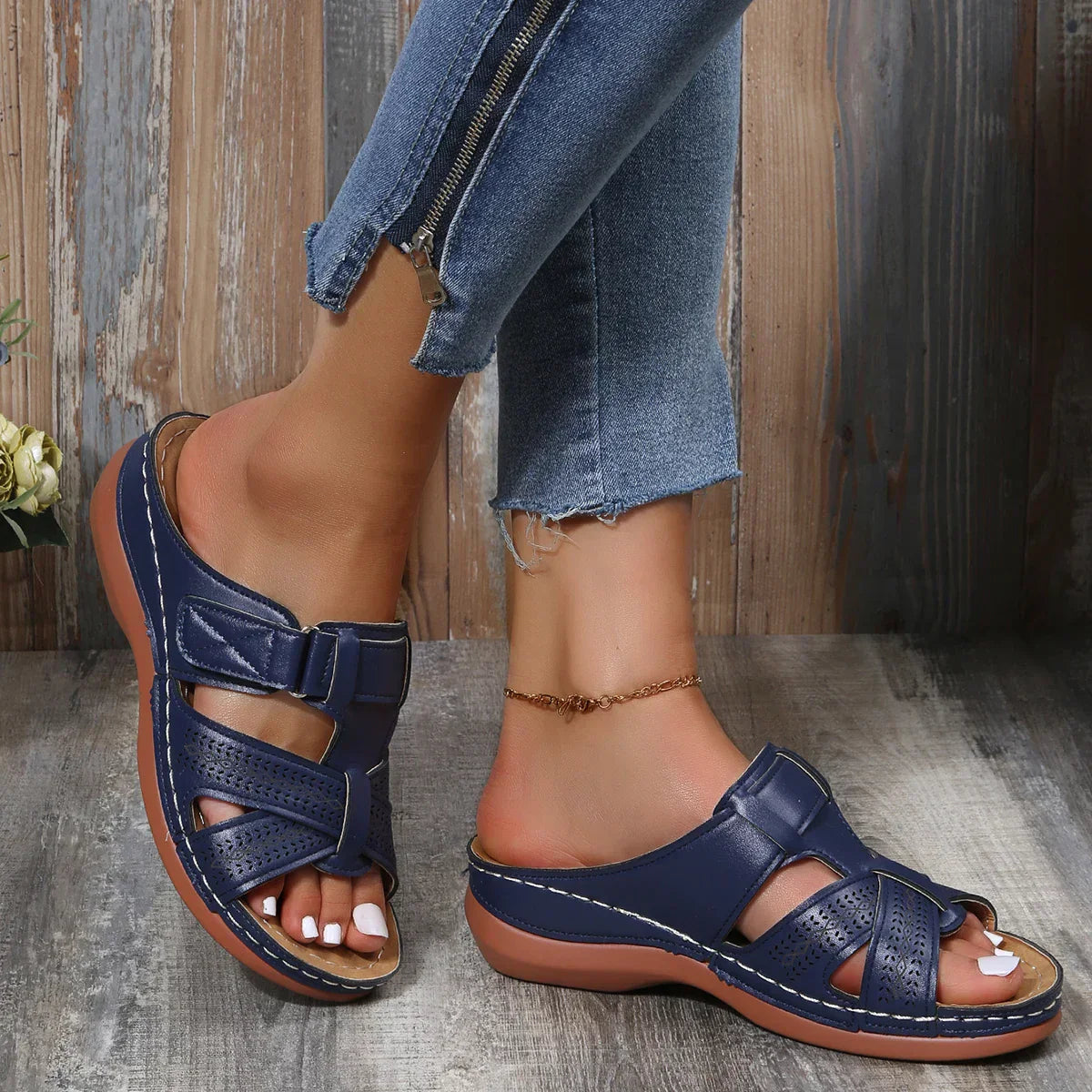 Skylark | Women's Sandals with Cushioned Footbed | Elegant Orthopedic Support for All-Day Comfort
