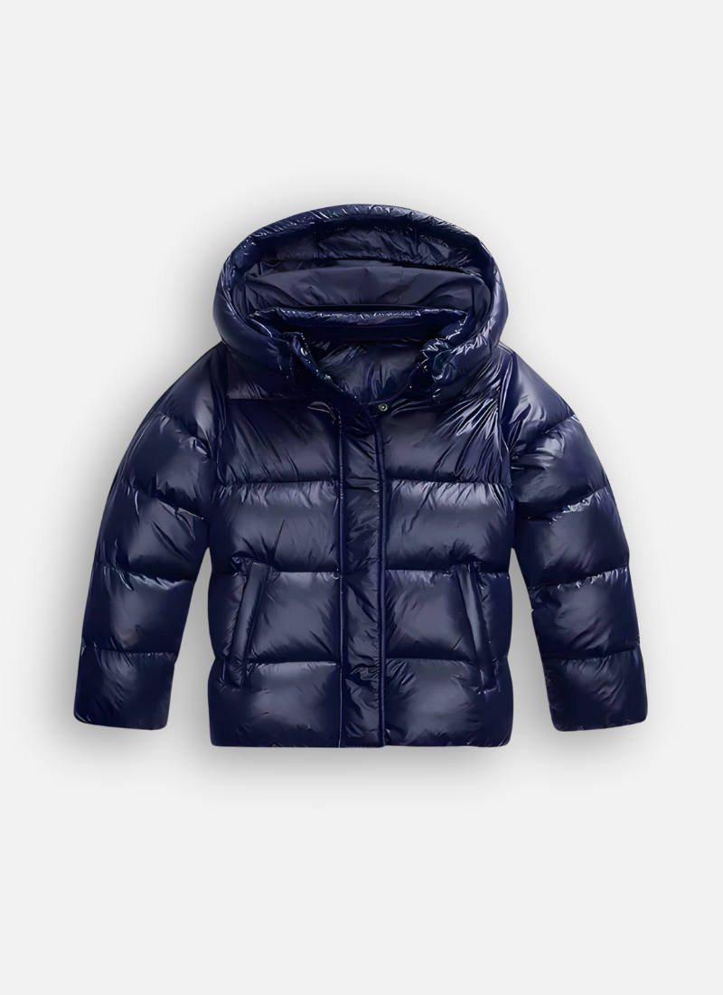 Slim Fit Black Puffer Jacket for Women with Hood - Stylish Winter Coat 3
