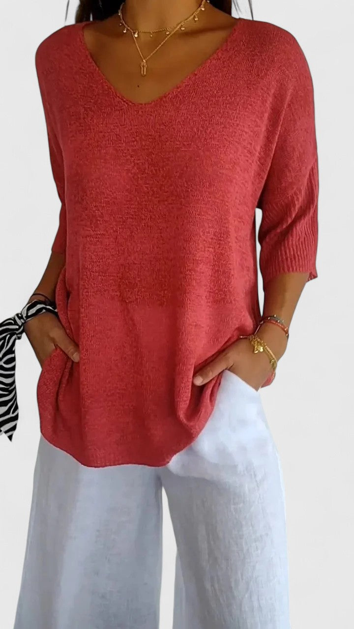Sonylah | Women's Top with Flattering Fit & Wrinkle-Resistant Style | Versatile Blouse for Effortless Elegance 0