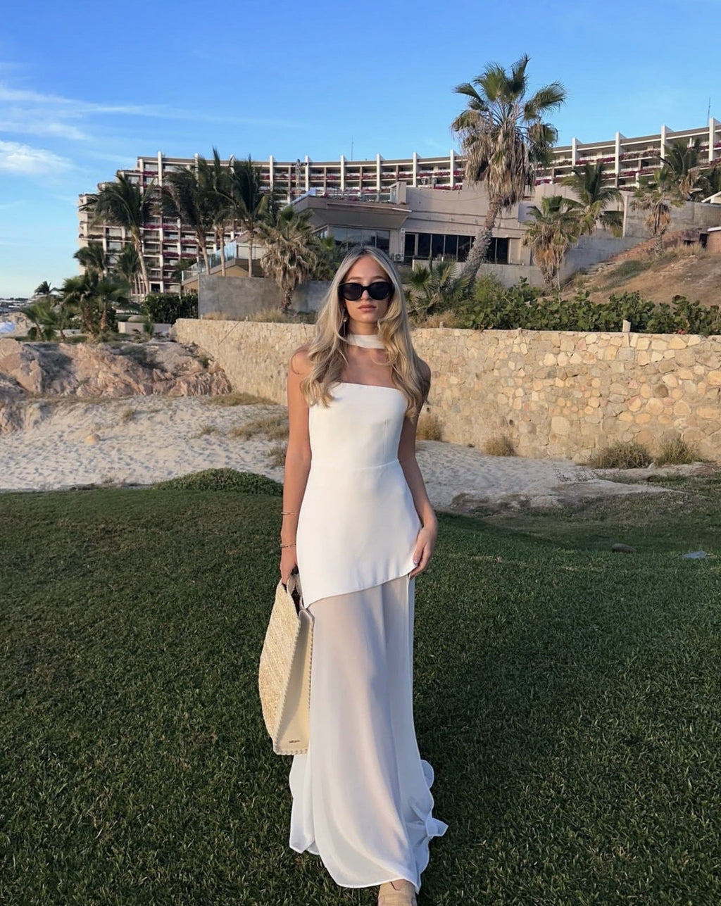 Stella Collection | Women's Maxi Dress with Asymmetrical Hem & Patchwork Mesh | Elegant Design for Unforgettable Occasions