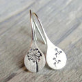 Sterling Silver Earrings with Elegant Dandelion Design | Timeless Jewelry for Any Occasion 0