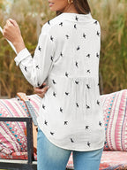 Stylish Button Front Mens Shirt with Printed Design & Functional Closure for Everyday Comfort 6