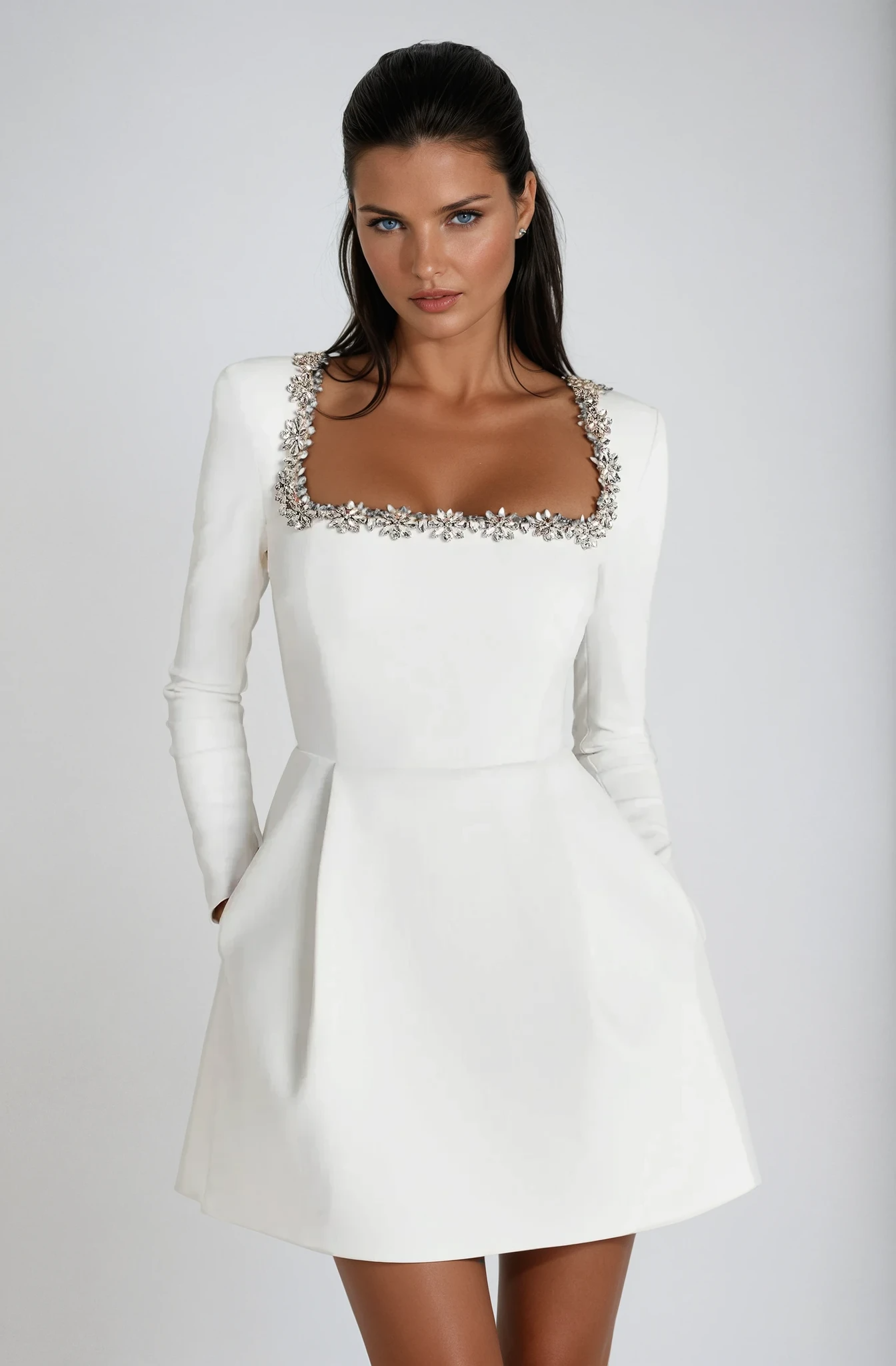 Theodora Collection | Women's Mini Dress with Flattering Fit & Comfortable Fabric | Effortlessly Chic for Any Occasion