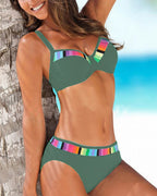 Theodora | Women's Bikini Set with Supportive Fit & Gradient Design | Flattering Plus Size Swimwear for Confidence