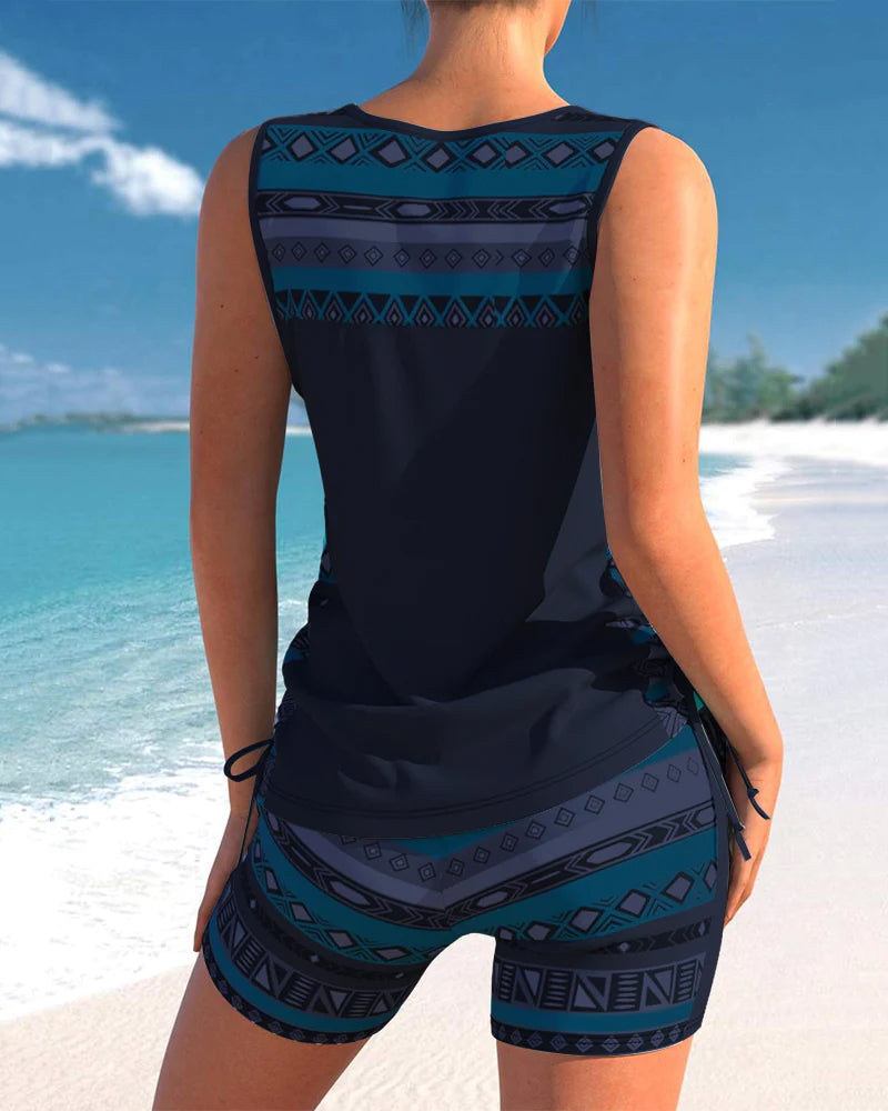 Trendy Tankini Swimwear with Tummy-Smoothing Design | Plus Size Options for Effortless Summer Confidence
