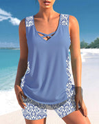 Trendy Tankini Swimwear with Tummy-Smoothing Design | Plus Size Options for Effortless Summer Confidence