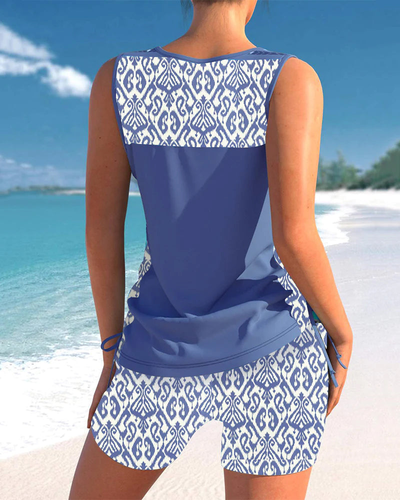 Trendy Tankini Swimwear with Tummy-Smoothing Design | Plus Size Options for Effortless Summer Confidence