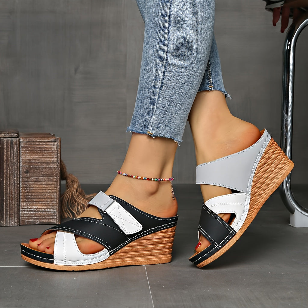 Tulip | Women's Slides with Cushioned Comfort & Stylish Colourblock Design | Elevate Everyday Wear