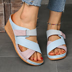 Tulip | Women's Slides with Cushioned Comfort & Stylish Colourblock Design | Elevate Everyday Wear