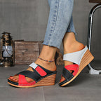 Tulip | Women's Slides with Cushioned Comfort & Stylish Colourblock Design | Elevate Everyday Wear
