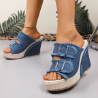 Urban Chic | Women's Sandals with Adjustable Buckle for All-Day Comfort and Support