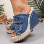 Urban Chic | Women's Sandals with Adjustable Buckle for All-Day Comfort and Support