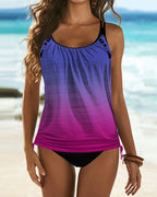 Valentina Collection | Women's Tankini Swimsuit with Tummy Control | Flattering Leopard Print for Confidence and Comfort