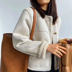 Vintage-Inspired Suede Jacket for Women | Stylish & Comfortable Casual Wear 2