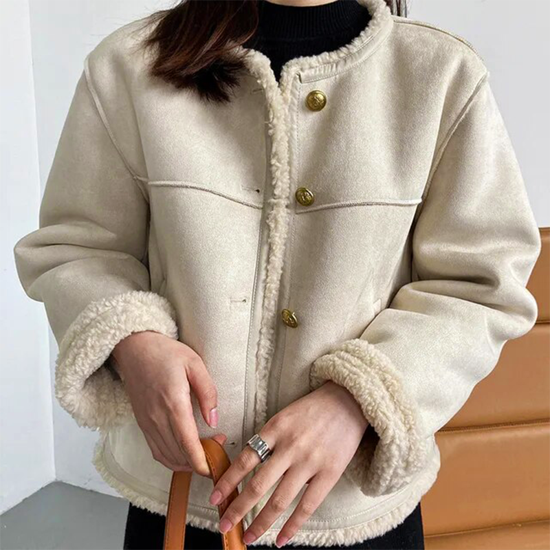 Vintage-Inspired Suede Jacket for Women | Stylish & Comfortable Casual Wear 3