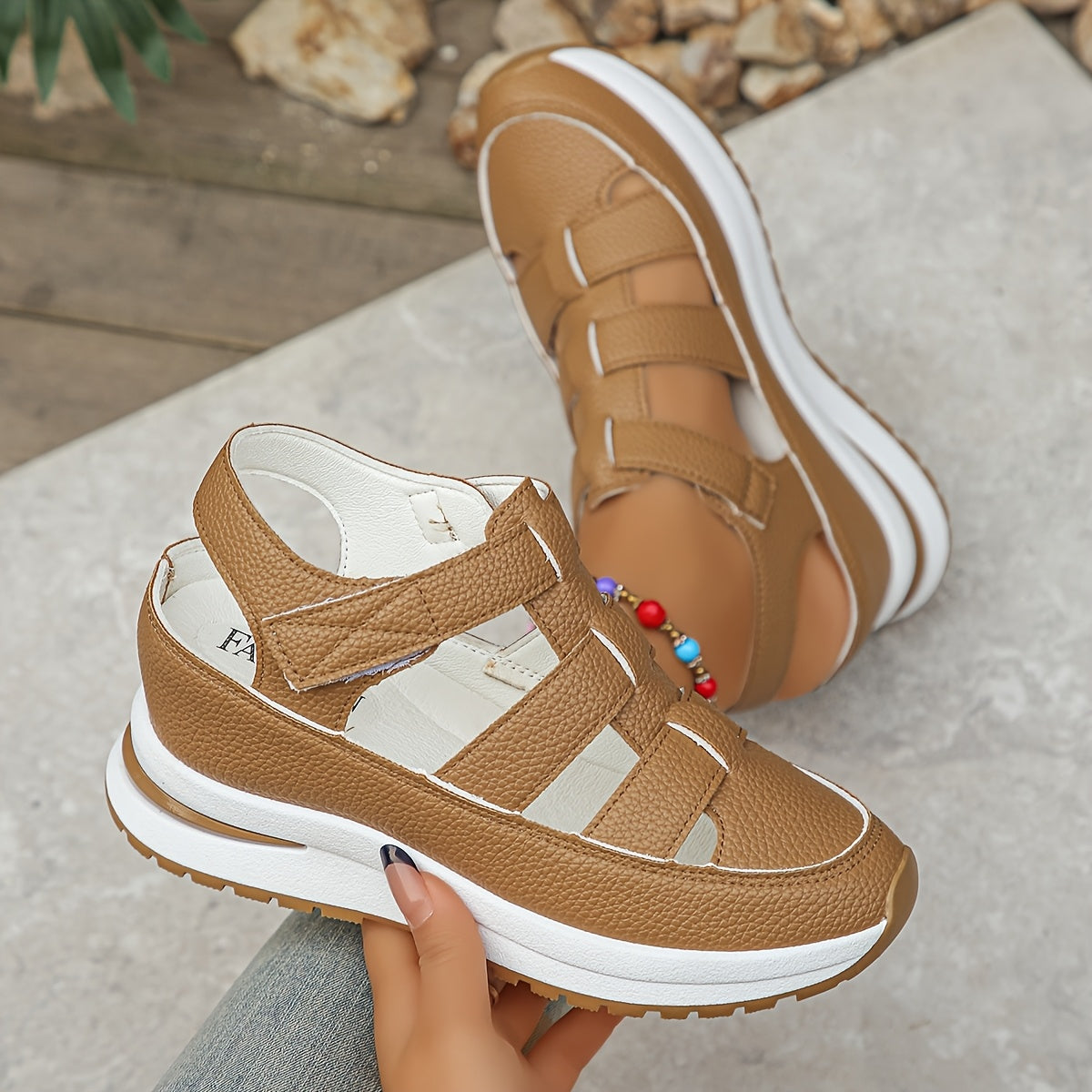 Women's Platform Sandals with Adjustable Straps | All-Day Comfort for Active Lifestyle